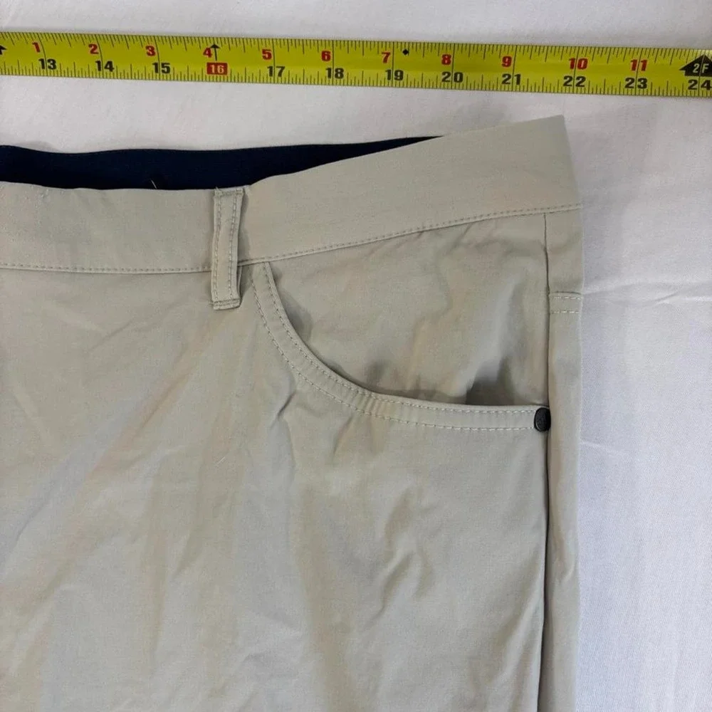Adidas Primegreen Mens Tan Golf Pants 42x32 Sportswear Trousers